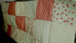 Patchwork falvédő menta-mályva színben